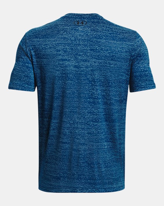Men's UA Tech™ Vent Jacquard Short Sleeve, Blue, pdpMainDesktop image number 5